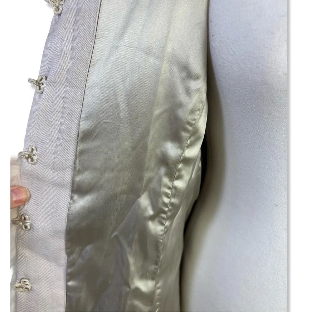 Nanette Lepore Elysian Cream Rabbit Fur Jacket Small